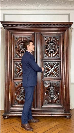 17th Century French Period Antique - Château Armoire #history #antiques #interiordesign