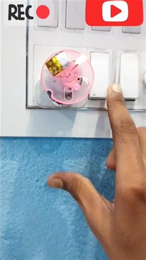 DIY Rotating LED Light Using DC Motor & Old charger 🔋🔌🥵 #rechargeable #shorts #dcmotor#shprts#viral