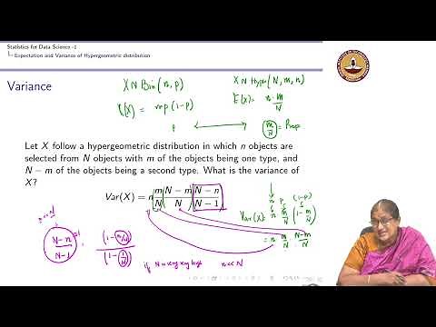 Expectation and variance of Hypergeometric Distribution