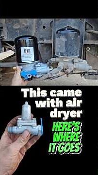 Pressure Controlled check valve install with air dryer