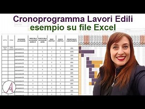 Cronoprogramma Lavori Edili: esempio su file Excel