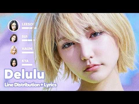 KiiiKiii - Delulu (Line Distribution + Lyrics Karaoke) PATREON REQUESTED