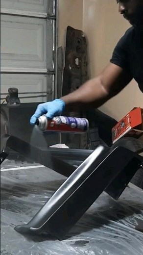 applying Bulldog Sealer & Adhesion on #buickregal bumper fillers