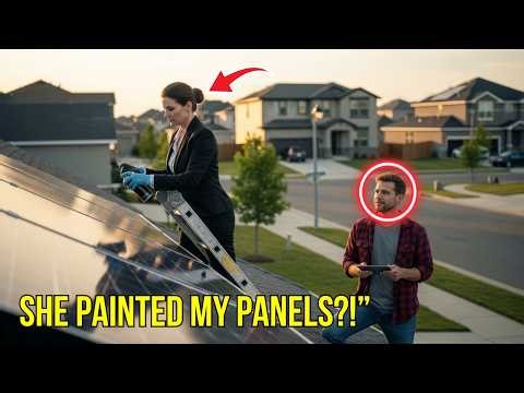 HOA Karen Spray Painted My Solar Panels — No Clue They Run EVERY Security Camera in the Block!