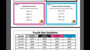 Are you looking for something a bit different to help practise key maths skills? Watch our short video to find out about our Puzzle Box Challenges and download free samples at www.numberstacks.co.uk/puzzlebox | Number Stacks