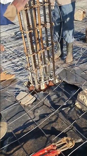 Laying BRC A142 Mesh on Damp Proof Membrane #Shorts #BRC #DPM #Waterproofing #Slab