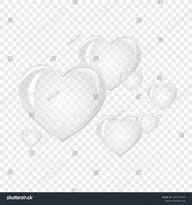 Transparent Hearts Valentines Day Soap Bubble Stock Vector (Royalty Free) 2411275741 | Shutterstock