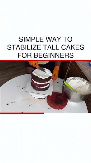 No-Fail Tips to Stabilize Tall Cakes Easily for Beginners #CakeDecorating #BakingBasics