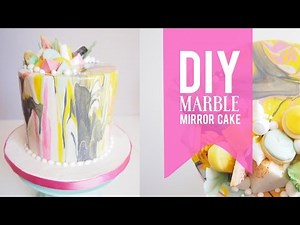 DIY Marble Mirror Glaze Cake | Most Satisfying Mirror Cake Video | Greggy Soriano