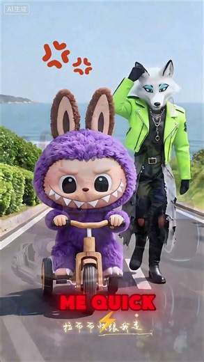 🦊🛥️🏎️ labubu vehicle transformation Fox Sister Gives Labubu a Jet Boat and Hover Car! #Labubu #Su