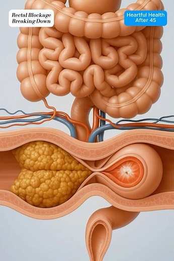 Realistic Colon Animation of Rectal Blockage Breaking and Stool Expelled Naturally #shorts