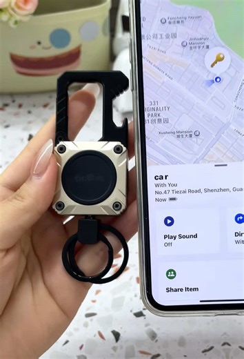 Smart Keychain Tracker, Works with iPhone #smartkeychain #smartkey #gps #tiktoshop