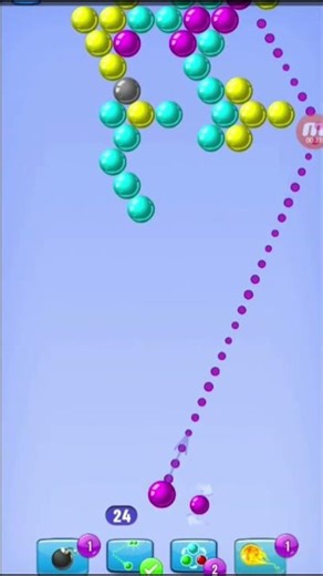 Bubble Shooters Game Level 6 | Easy Clear & Perfect Aim Gameplay 🎯 | Bubble Shooter Puzzle