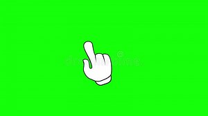 Animated Cursor Press and Hold. Hand Gesture Animation. Flat Icon Mouse Click with a Green Screen. Chroma Key. Stock Footage - Video of computer, clicking: 199778196