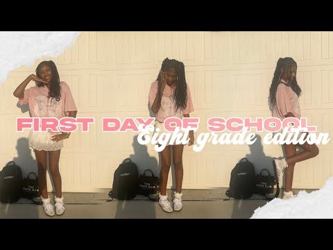 First Day of School GRWM || 8th Grade Edition || Grwm, ootd, Marc Jacob’s, Addidas, etc..