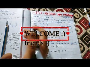 Diffi Hellman Key Exchange Algorithm | Cryptography and Network Security