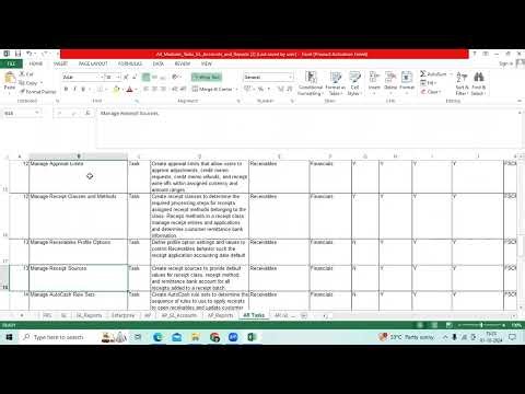 Interview Question- Student attended Interview/Explained AR Setups in Oracle Fusion Receivables