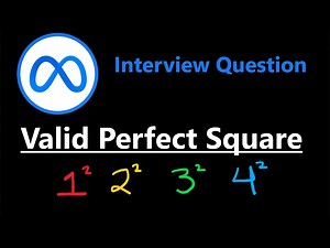 '有效完全平方数 - Leetcode 367 - Python' - NeetCode