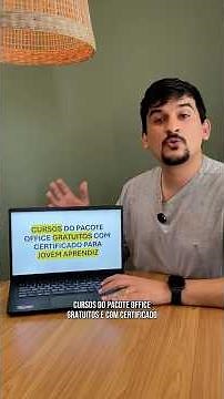CURSOS PACOTE OFFICE GRATUITOS E COM CERTIFICADO! #jovemaprendiz #cursosgratuitos #pacoteoffice