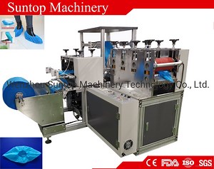 [Hot Item] Automatic Disposable Plastic PE-CPE Nonwoven Shoe Cover Making Machine