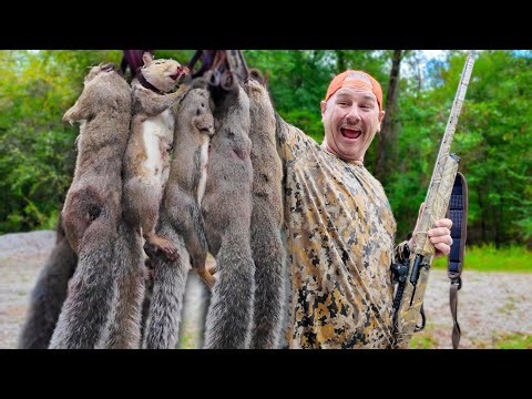 Hunting a Swamp FULL of Squirrels | Louisiana Catch & Cook