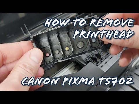 How To Replace Printhead on Canon Pixma TS702 TS702a Printer