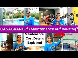 CASAGRAND ல் MONTHLY MAINTENANCE Fee எவ்ளோ? 💰Full Services Explained 🏡Chennai Flat Tips #casagrand