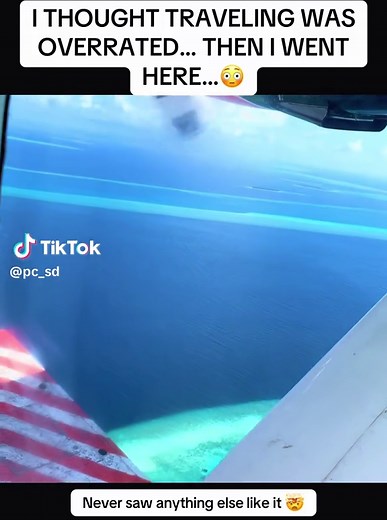 Flying to a resort island in the Maldives on a seaplane. So many islands! 🤯 #maldives #paradise #maldivestiktok #travelinspiration #traveltok