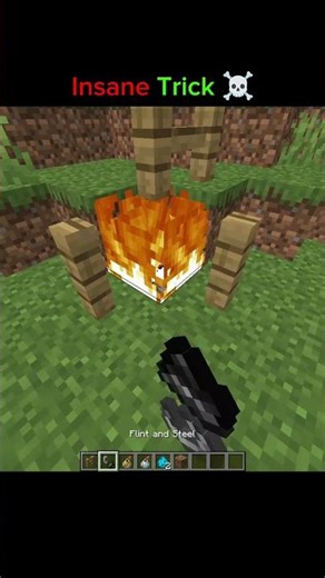 Minecraft insane Trick #minecraft #shorts #highlights