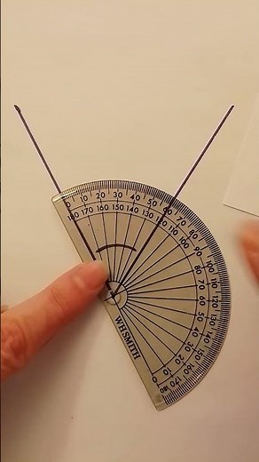 How to measure an angle with a protractor. GCSE foundation maths.