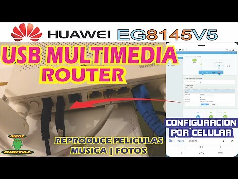 CONFIGURAR PUERTO USB DEL ROUTER | HUAWEI EG8145V5 | SISTEMA MULTIMEDIA | DESDE CELULAR ✅