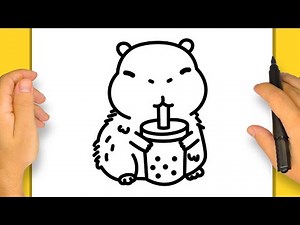 How to Draw an Adorable Kawaii Capybara | Step by Step Simple and Easy