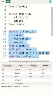 SQL | Maîtriser le LEFT JOIN (Jointure Gauche) 🔍 Identifier les Clients Inactifs #oraclesql #sqltips