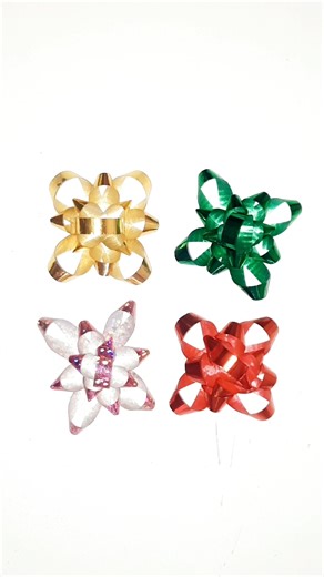 Mini moños navideños - DIY 🎀🎄🎉 #gift #mini #bow #navidad #diy #hacks #ideas