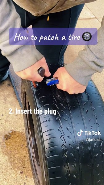 Pro trip: spray soapy water on the tire and look for bubbles to find the leak #diy #diyproject #cars #carrepair #mechanic #mechaniclife