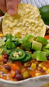 Vegetarian Taco Soup Recipe link in comment | Piping Pot Curry | Facebook