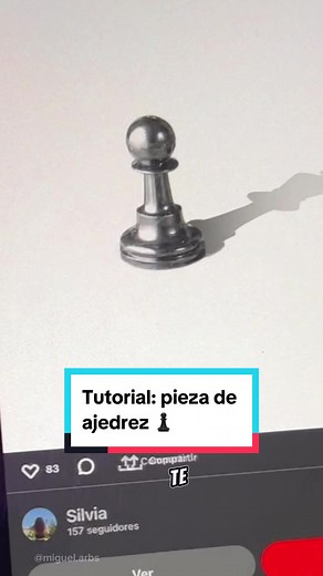 Dibuja una pieza de ajedrez fácil en Procreate