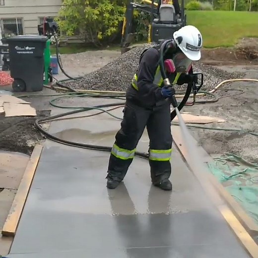 AXA Sandblasting - Wet Blast - Concrete - Residential Sidewalk