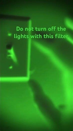 Do not turn off the lights of this filter