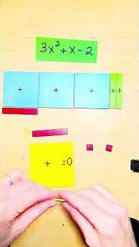 Factoring a trinomial with a negative C value using algebra tiles