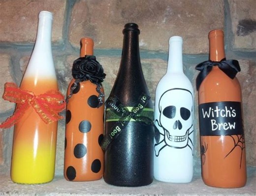 75  Spooky DIY Halloween Wine Bottle Crafts for 2024