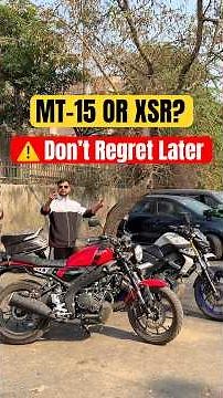 Yamaha XSR 155 vs MT-15 🔥 Same Engine, Totally Different Feel!
