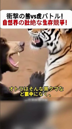 Shocking Bear vs. Tiger Battle! A Fierce Struggle for Survival in the Wild! #WildAnimalBattle #Su...