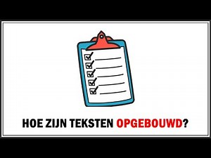 Uitleg tekstopbouw Nederlands
