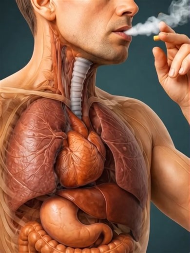 What Does Tar Do Inside the Lungs? | 3D Internal View #Smoking #healthawarenes #learnontiktok #smokingawareness