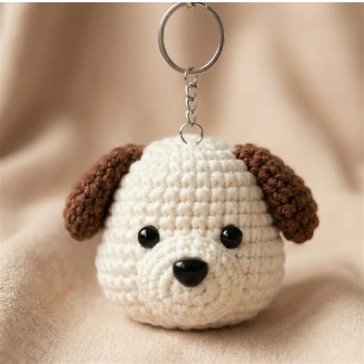 Amigurumi Puppy Keychain Crochet Pattern, Mini Dog Keyring PDF, Digital Download, DIY Gift - Etsy