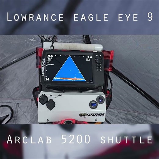 lowrance eagle eye 9/Arclab 5200 shuttle combo