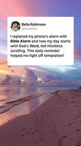 34K views · 36K reactions | Never miss your moment with God again. Bible Alarm ⏰ sends you gentle daily reminders to read Scripture and pray. Build a consistent spiritual habit with our full offline Bible and prayer features. Start your journey today, one day at a time.  | Bible Offline | Facebook