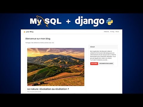 Créer un site web de blog avec Django, Python et Bootstrap