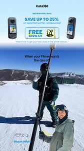Save up to 25% on Insta360 winter selected accessories, Buy Insta360 X series snow bundle and get a free Snow Kit. | Insta360